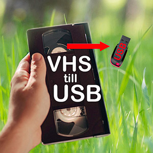 Digitalisering av VHS till USB Helena Silvertid Kommunikation AB, Varberg, Halland.